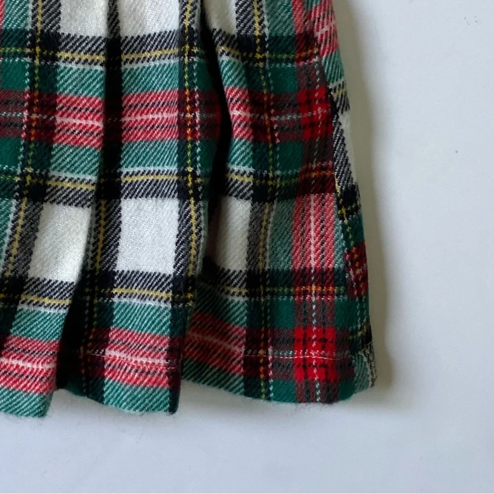 Kilt Style Skirt Size 2T Carter’s Tartan Plaid Pleats Adjustable Waist Red Green